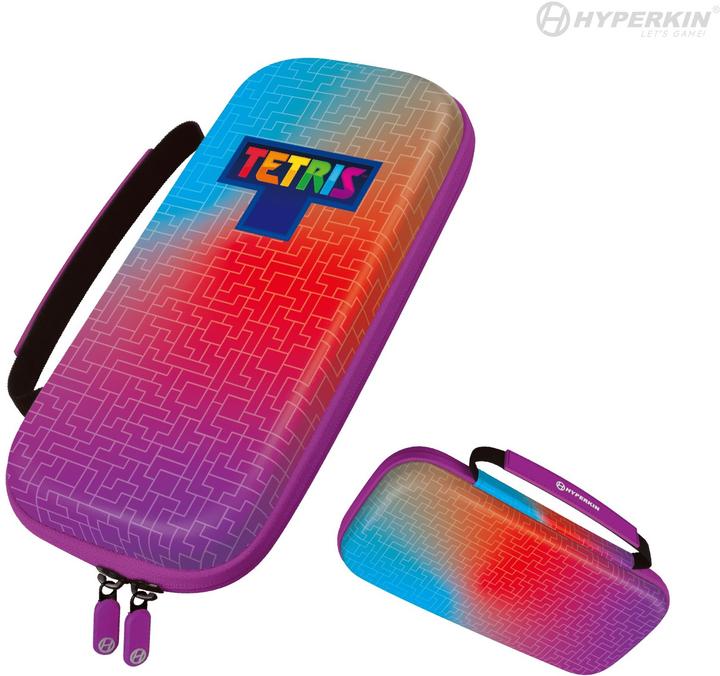 Actual product image Hyperkin Tetris Eva Hard Shell Carrying Case - Hyper Gradient (Switch, Switch Lite, Switch OLED)