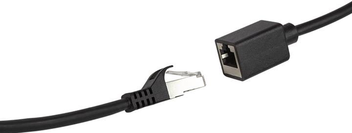 Actual product image LogiLink Patch cable extension Premium, Cat.6A, 3.0 m black, RJ45 plug (S/FTP, CAT6a, 3 m)