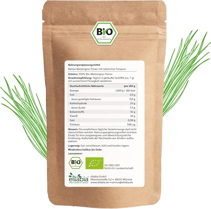 Produktbild Eltabia Bio Weizengras Pulver (Pulver)