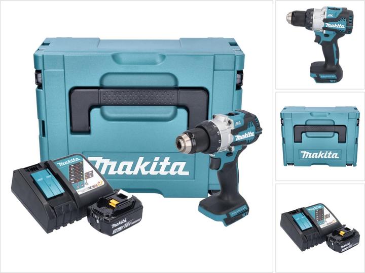 Immagine prodotto Makita DHP 489 RF1J Trapano a percussione a batteria 18 V 73 Nm brushless + 1x batteria ricaricabile 3,0 (Batteria ricaricabile)