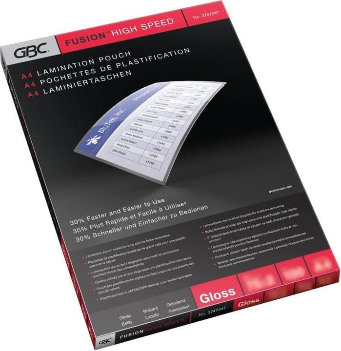 Immagine prodotto GBC Film di laminazione (A4, 100 Pezzo/i, 125 µm)