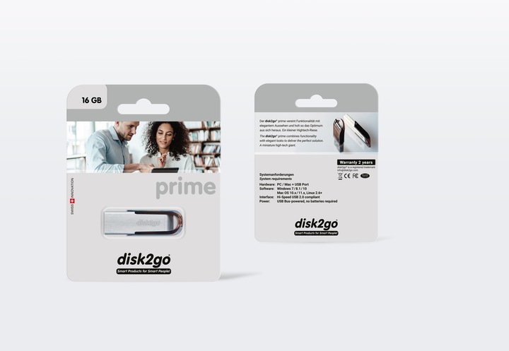 Produktbild Disk2go Prime (16 GB, USB-A, USB 2.0)