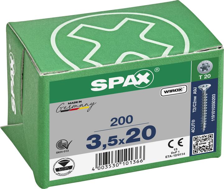 Produktbild Spax Senkmultikopf T-Star Plus T20 Vollgewinde Wirox (200 Schrauben pro Stück)