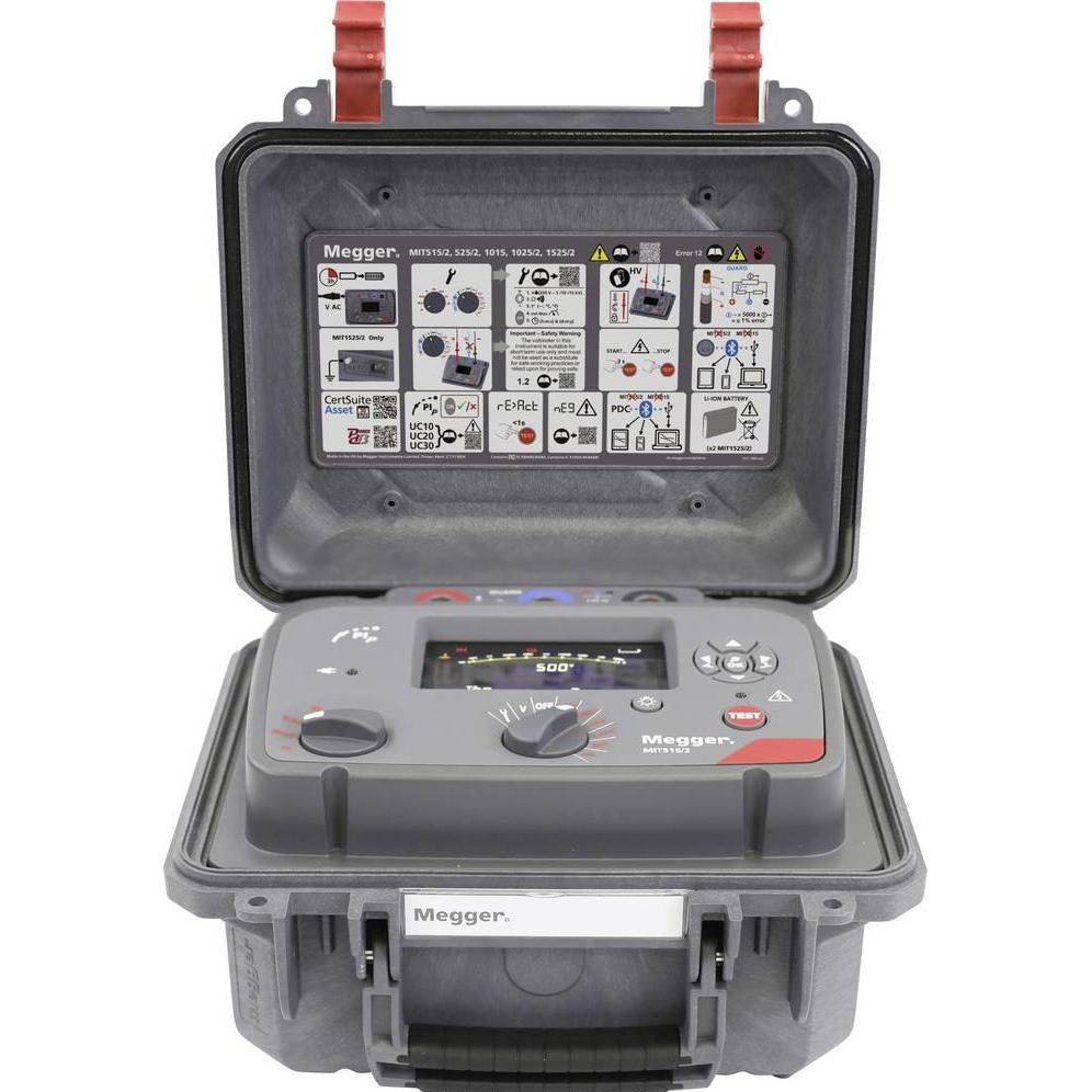 Megger, Multimetro, MIT515/2-EU ESSENTIAL 5kV IRT 2024 PIP (CAT IV 600V)