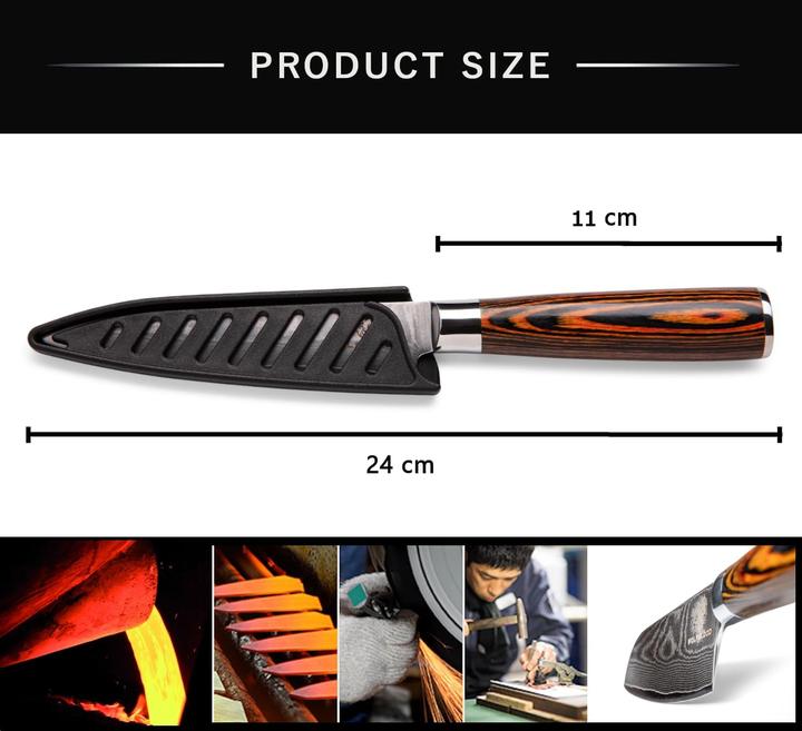 Produktbild Wolfblood Damastmesser (13 cm)