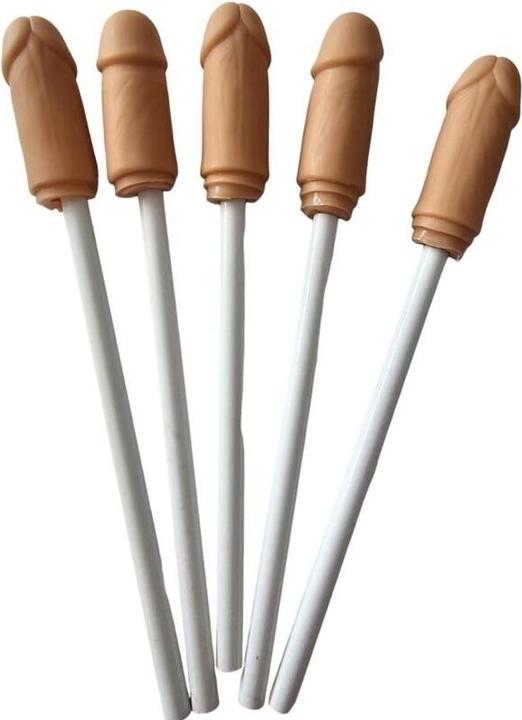 Diablo Picante 5 Lapices Con Punta De Pene Natural
