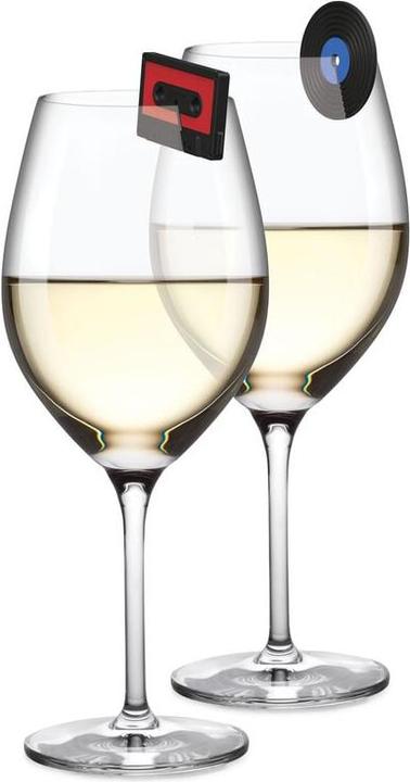 Immagine prodotto Winkee Marchi per bevande - Cassetta+Vinile - Set da 6 (vetro Marcatore)