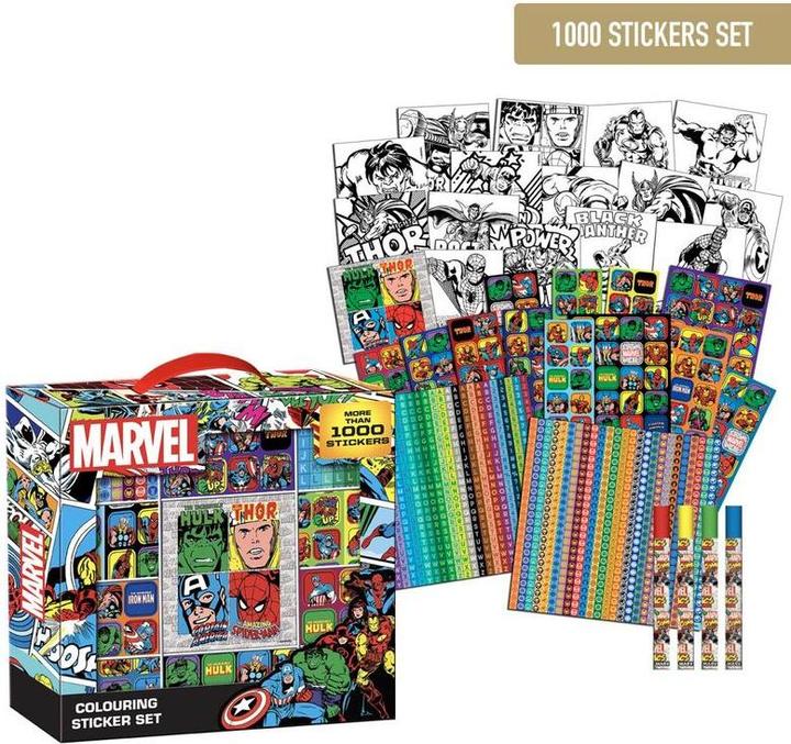 Actual product image Cerdá Marvel stickers set 1000pcs