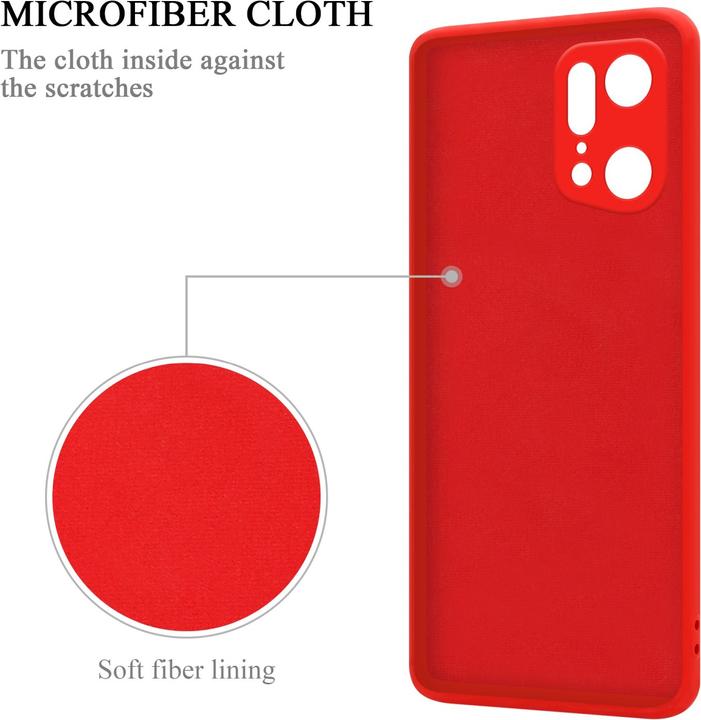 Image du produit Cadorabo TPU Liquid Ring Silicone Case Case pour Oppo FIND X5 PRO (Oppo Find X5 Pro)