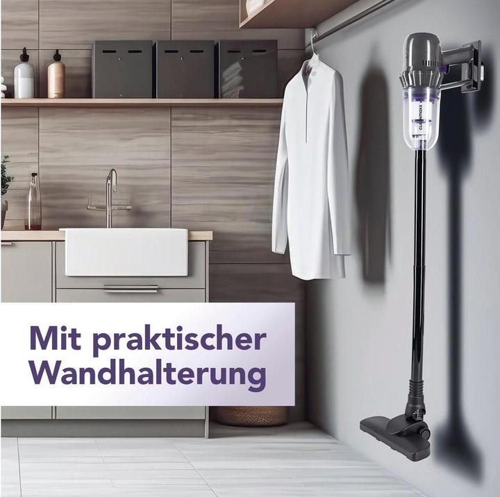 Productafbeelding CleanMaxx Akku-Hand- und Stielsauger 14.8 V, Grau/Lila