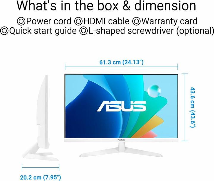 Produktbild ASUS Eye Care VY279HF-W (1920 x 1080 Pixel, 27")
