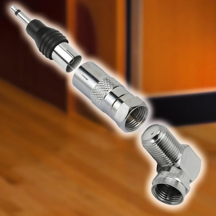 Produktbild Hama SAT-Adapter, F-Stecker - Koax-Kupplung (Stecker und Verbinder)