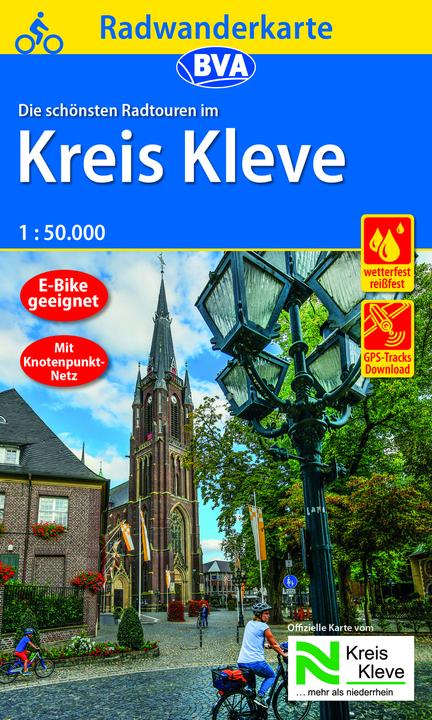 Produktbild Radwanderkarte BVA Kreis Kleve