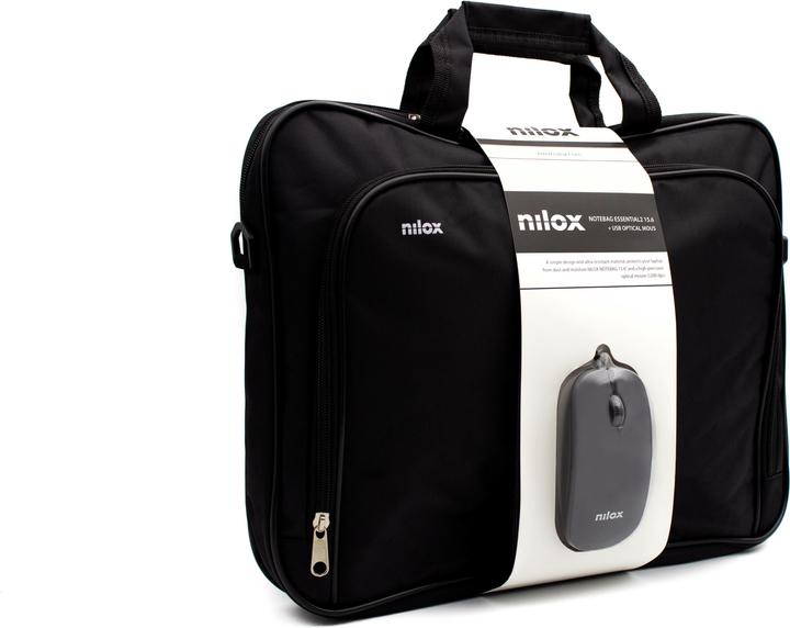 Actual product image Nilox NXMOS4156BK laptop bag 39.6 cm (15.6') Briefcase Black (15.60")