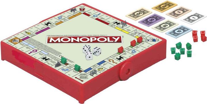 Actual product image Hasbro Nl/Fr Monopoly Travel/Voyage Grab & Go (Belgium Bil (Dutch, French)