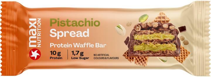 Maxi Nutrition Protein Waffel Riegel – Pistachio Pistazien, 12 x (12 pcs., 40 g)