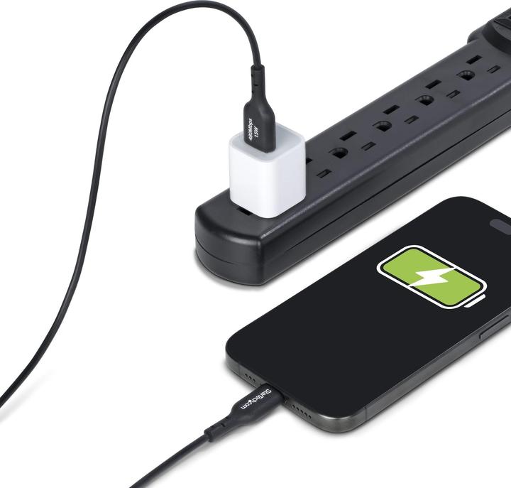 Produktbild StarTech Cable USB-A to USB-C 4m Black (4 m, USB 2.0, 15 W)