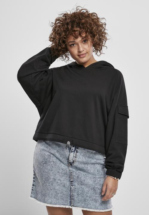 Immagine prodotto Urban Classics Felpa da lavoro corta da donna con cappuccio (5XL)