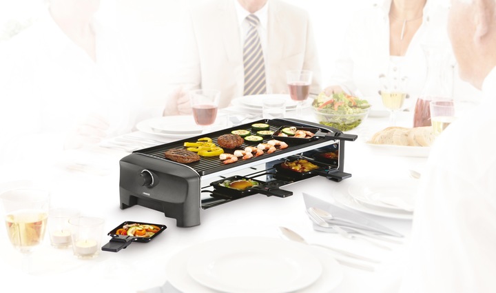 Actual product image Princess Raclette and Teppanyaki Grill, for 8 persons, 1200 Watt, 162840