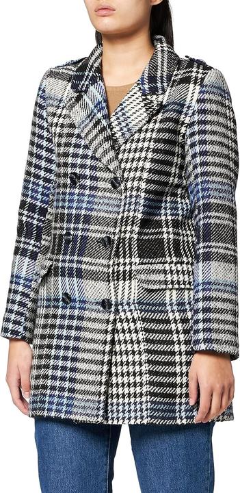 Naf Naf Amalia Zwart Wide Women's Coat with Lining (38)