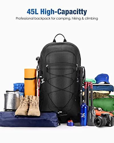 Actual product image Homiee Hiking Backpack (45L, Black) (45 l)