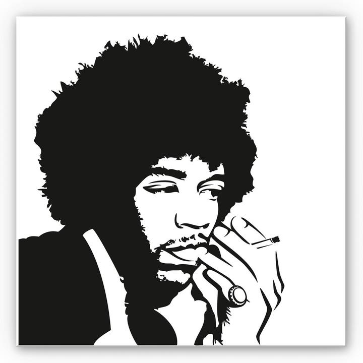 Produktbild Trenddeko Jimi Hendrix (20 x 20 cm)