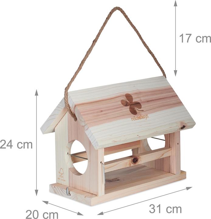 Produktbild Relaxdays Vogelfutterhaus