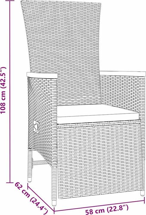 Produktbild VidaXL Gartenmöbel (80 cm)