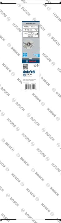 Nährwerte und Zutaten Bosch Professional Zubehör PRO Core Cutter wet, 182 x 450 mm, 1 1/4" UNC (182 Millimeter)