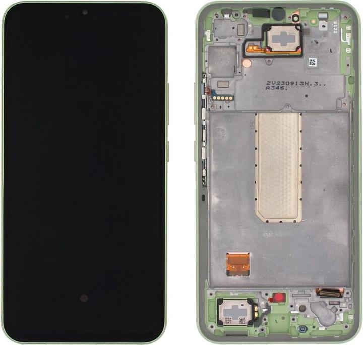 Actual product image Samsung LCD + Touch + Frame for A346B Galaxy A34 5G - light green (Display, Samsung Galaxy A34 5G)