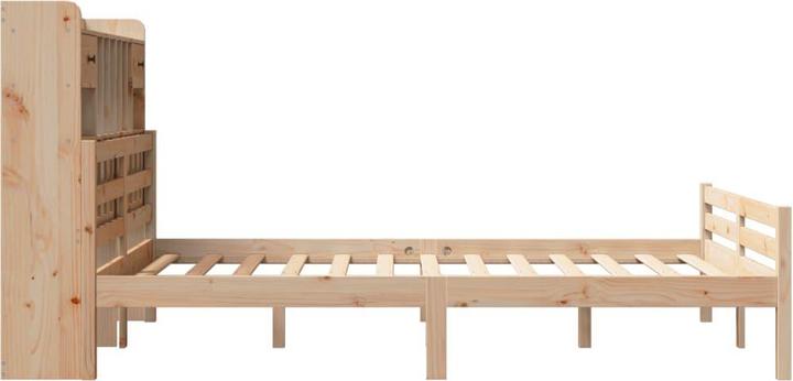 Image du produit vidaXL Bett mit Regal (140 x 190 cm)