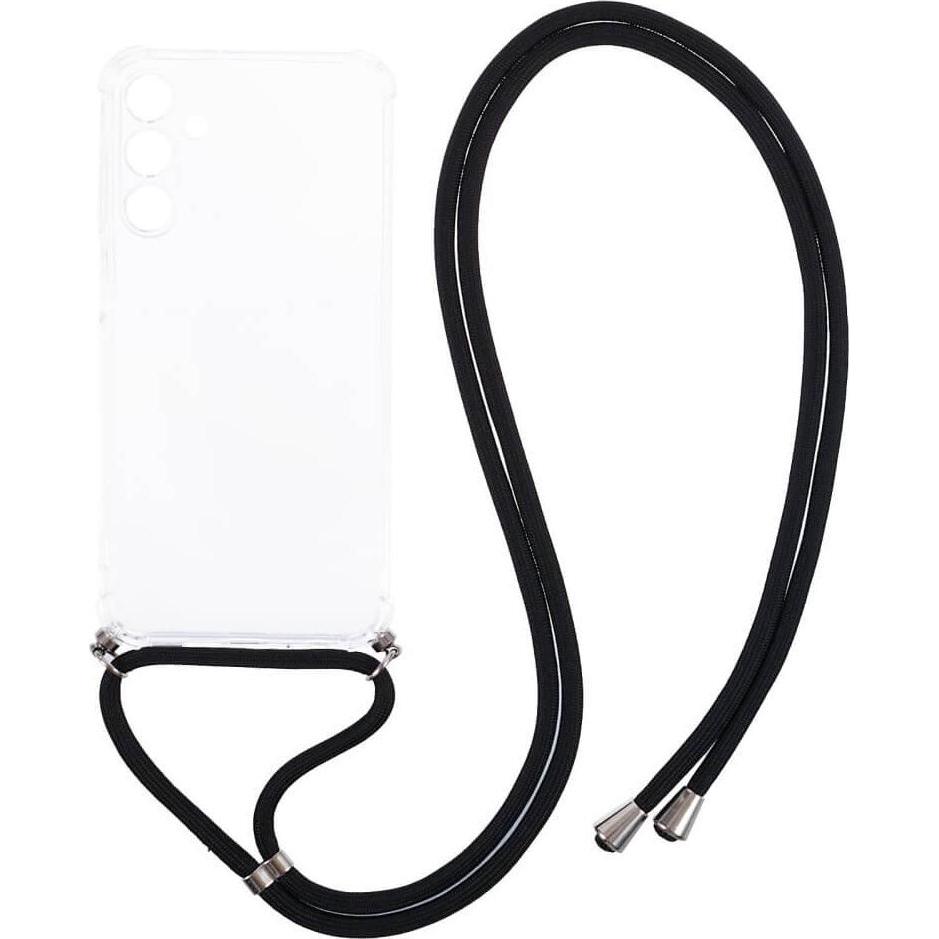 Cover-Discount Galaxy A15 - Hülle mit Umhängeband transparent (Samsung Galaxy A15), Smartphone Hülle, Transparent