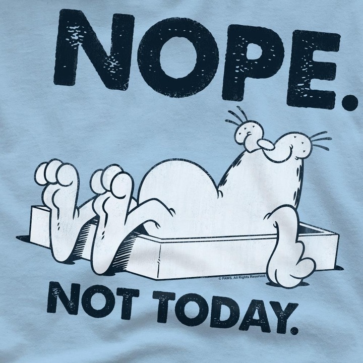 Immagine prodotto Garfield Nope Maglietta Uomo (XL)