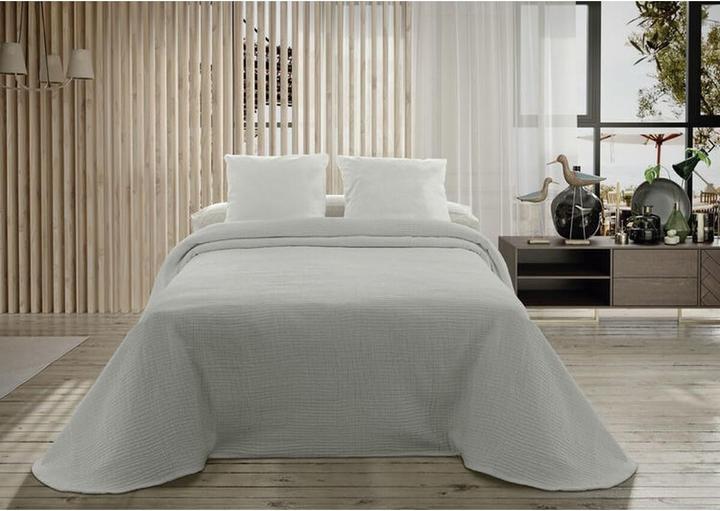 Hosteline Bedspread (quilt) PALMA Pearl Gray King size (250 x 270 cm)