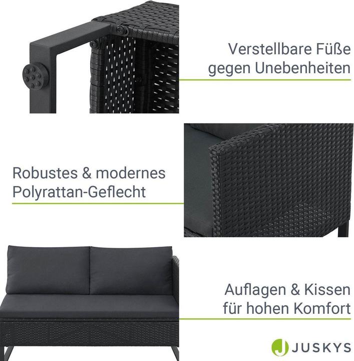 Immagine prodotto Juskys Salotto in polyrattan