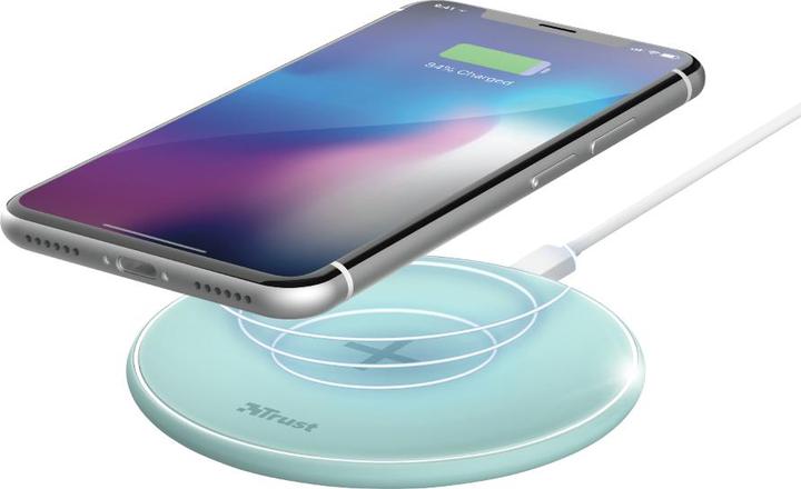 Actual product image Trust 23865 - Indoor - AC - USB - Wireless charging - Turquoise (10 W)