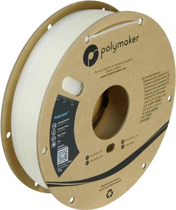 Immagine prodotto Polymaker PolyCast - Naturale - 1.75mm (1.75 mm, 750 g)