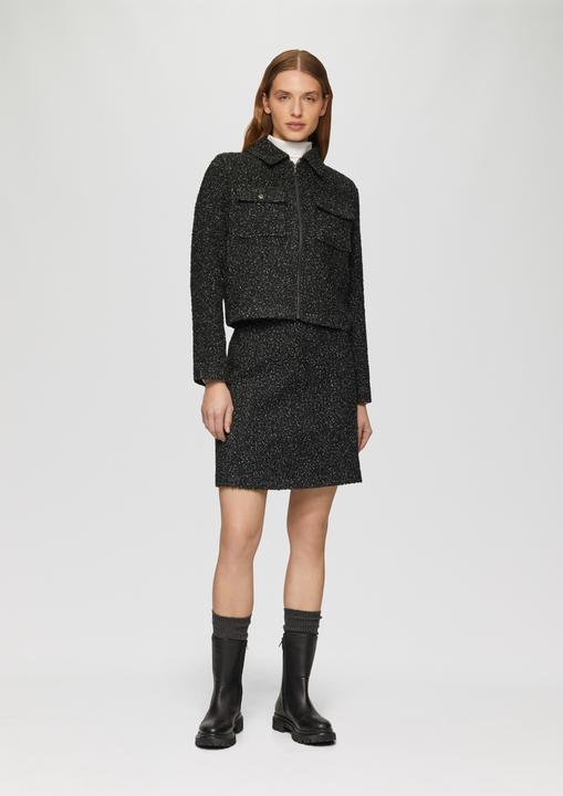 Produktbild S.Oliver Rock Kurzer Bouclé-Rock mit verdecktem Reissverschluss (38)