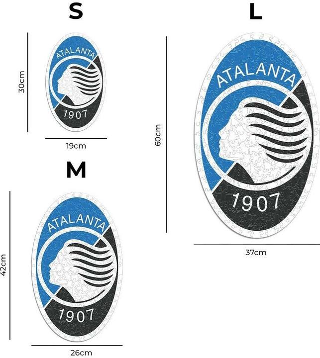 Immagine prodotto Iconic Atalanta BC - Logo - Puzzle in Legno Taglia M (270 Pezzi) (270 pezzi)