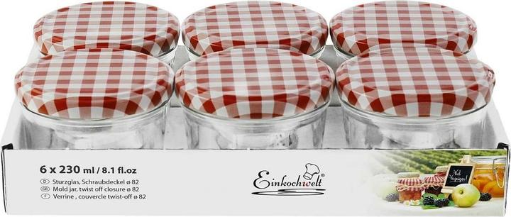 Actual product image Einkochwelt Preserve jars (6 pcs., 0.23 l)