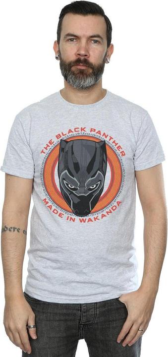 Actual product image Mens Black Panther Made in Wakanda Red T-Shirt (XXL)