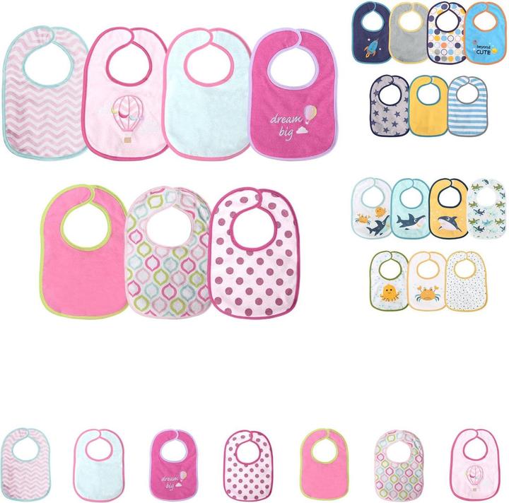 Actual product image Baby Care Baby bib 7-piece set (1 months)