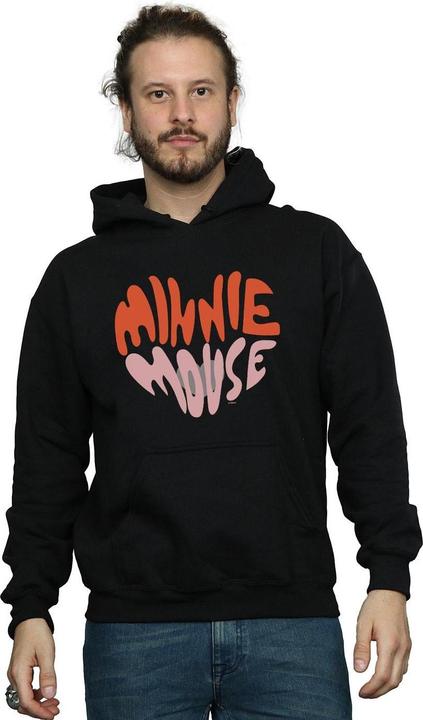 Actual product image Disney Mens Minnie Mouse Heart Shaped Hoodie (S)