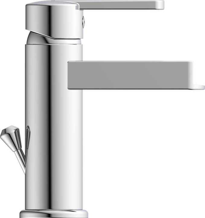 Actual product image Schütte Bathroom tap NIAGARA basin mixer chrome waterfall single lever mixer 26110