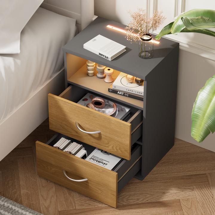Produktbild Casaria Nachttisch (39 x 28 x 54 cm)