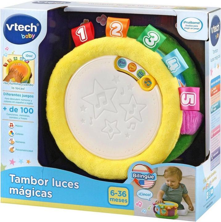 Image du produit VTech - Drum Magic Lights Activity Baby + 6 Months, Color 3480-612547 (Anglais, Espagnol)