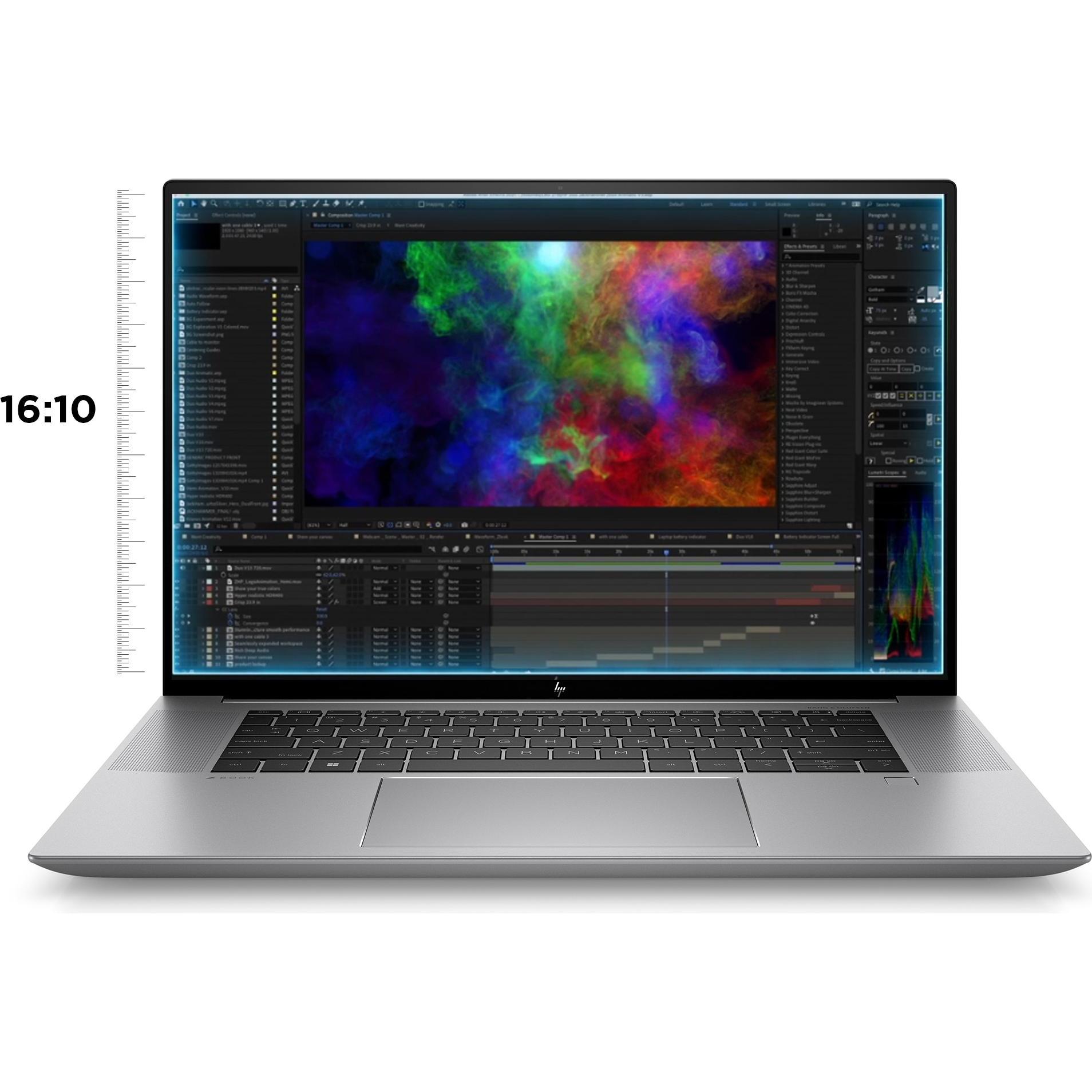 HP ZBook Studio 16 G10 (16", 1000 GB, 32 GB, DE, Intel Core i9-13900H), Notebook, Grau