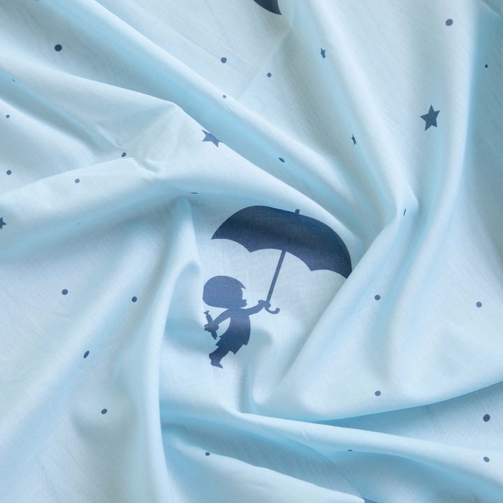 Image du produit Hoppekids Sandmännchen (Ole Lukoie) Rideau pour lit d'enfant 70x160 cm, Bleu