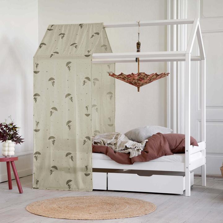 Produktbild Hoppekids Sandmännchen (Ole Lukoie) Hausbett-Vorhang für Hausbetten 70x160 cm, Grün