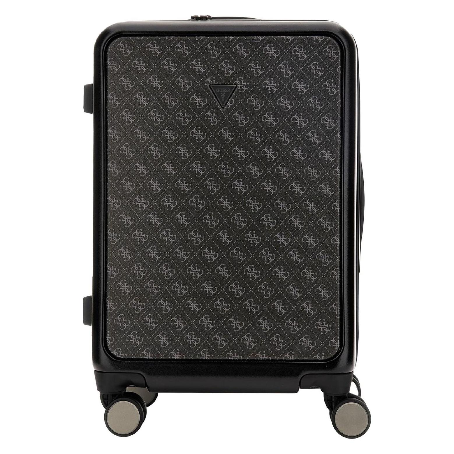 Guess, Koffer, Verona - Medium Spinner Dark, Schwarz, (65 l)